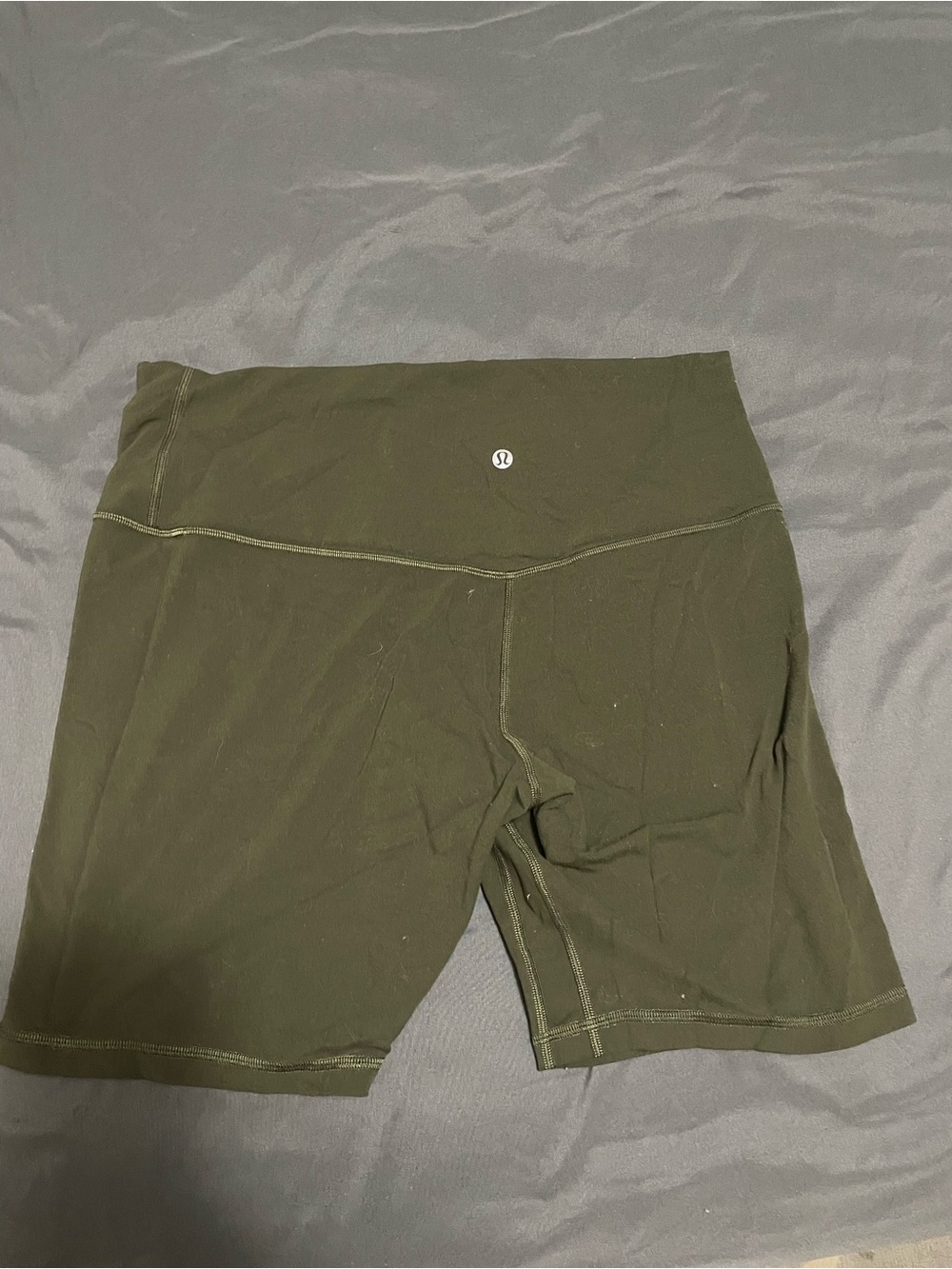 lululemon Boogie Short Size 14 Olive Green Luon Yoga Shorts